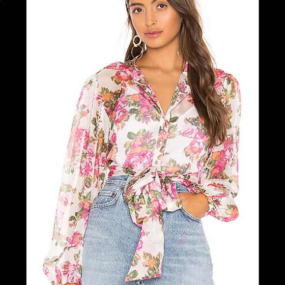 Keepsake Floral Oblivion blouse, size small - Picture 1 of 6